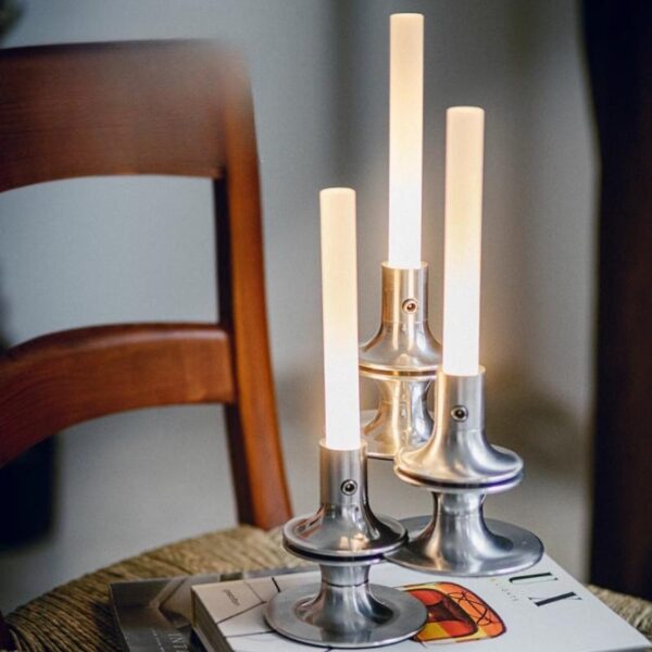 Cienega White Candle Table Lamp