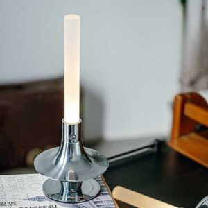 Cienega White Candle Table Lamp