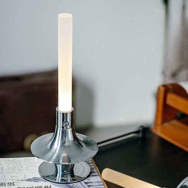 Cienega White Candle Table Lamp